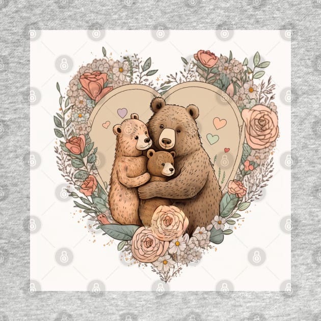Happy Bear Family by MellowLazy